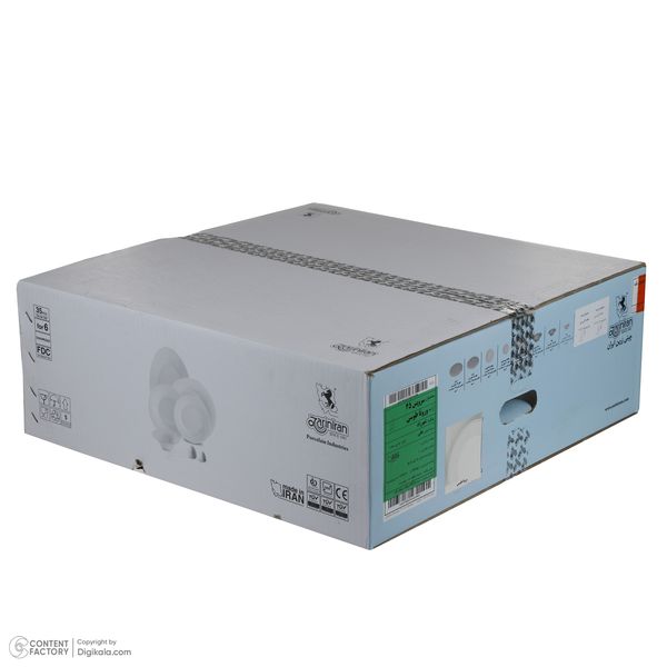 سرویس چینی 35 پارچه غذاخوری چینی زرین ایران طرح شهرزاد مدل ورونا درجه عالی