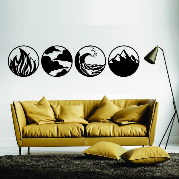 استیکر مدل چهارفصل A23 مجموعه 4 عددی