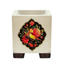  گلدان طرح گل و مرغ