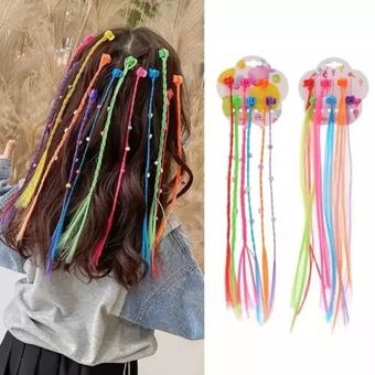 مو مصنوعی گیره دار بسته 6عددی برای بچه های خوشگل