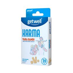 چسب زخم گت ول مدل KARMA بسته 20 عددی