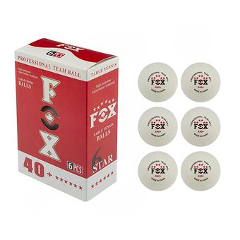 توپ پینگ پنگ فاکس مدل 40 پلاس بسته 6 عددی
