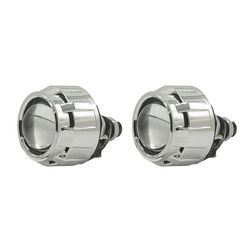 لنز چراغ خودرو دو حالته زیمر مدل L25-4300K BI-LED پایه دوکنتاکت مجموعه دو عددی