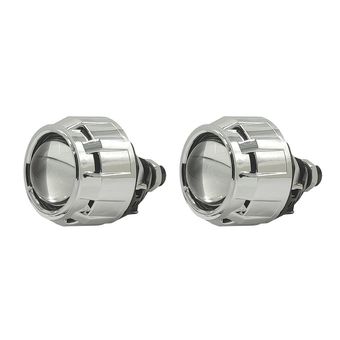 لنز چراغ خودرو دو حالته زیمر مدل L25-4300K BI-LED پایه دوکنتاکت مجموعه دو عددی