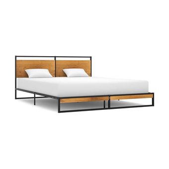 تخت‌خواب ملامینه دو نفره هیراد مدل Z124 سایز 190 * 210 سانتی‌متر