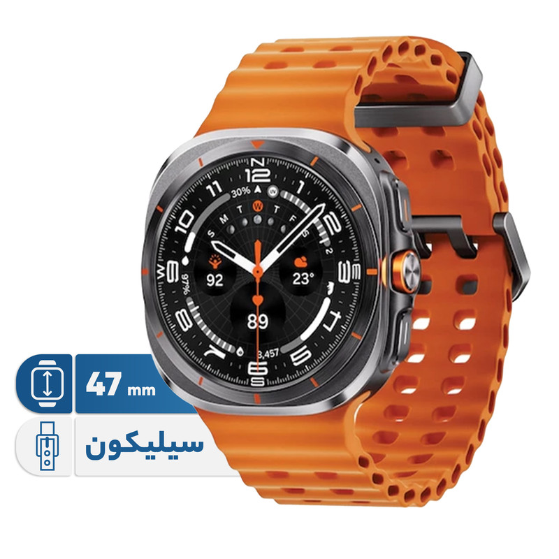 ساعت هوشمند سامسونگ مدل Galaxy Watch 7 44mm دارای قابلیت های کنترل موسیقی (Music Player) بند پلاستیک