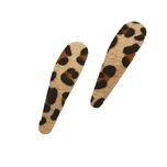 گیره مو زنانه طرح پلنگی بسته 2 عددی*500