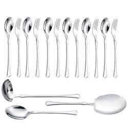 سرویس قاشق و چنگال 15 پارچه جی فی نی مدل G-257