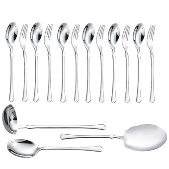 سرویس قاشق و چنگال 15 پارچه جی فی نی مدل G-257