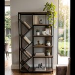 شلف و کتابخانه مدل 005 ابعاد 100*30*180