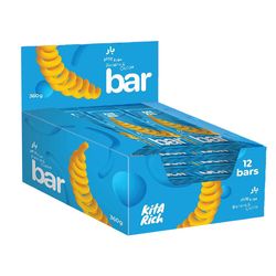 بار غلات با طعم موز و روکش کاکائو تلخ - 30 گرم بسته 12 عددی