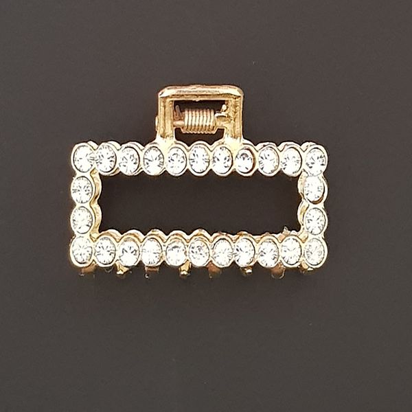 کلیپس مو زنانه مدل مستطیل نگین دار *524