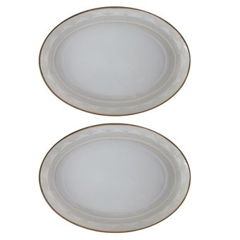 دیس برنج چینی لورین سایز 14 طرح دلناز (2 عددی)