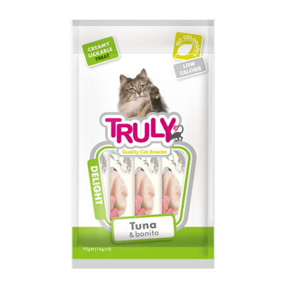 بستنی گربه ماهی تن و بونیتو ترولی 5 عددی Truly Creamy Treat