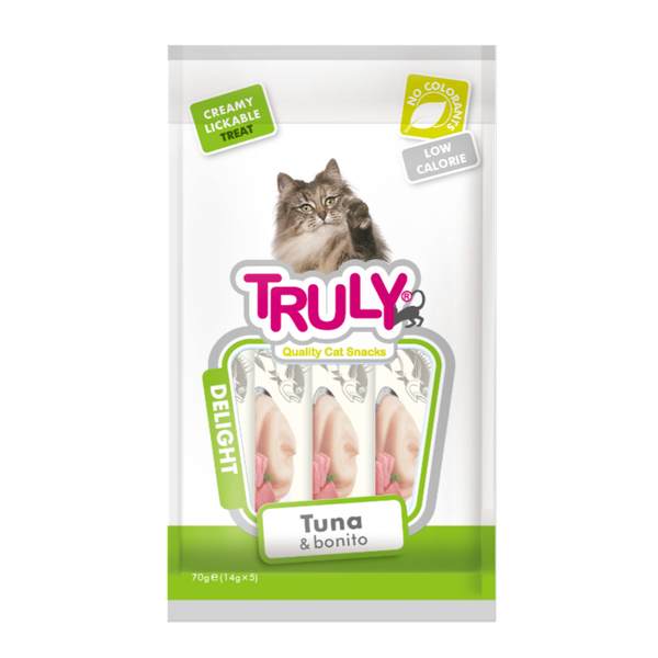 بستنی گربه ماهی تن و بونیتو ترولی 5 عددی Truly Creamy Treat