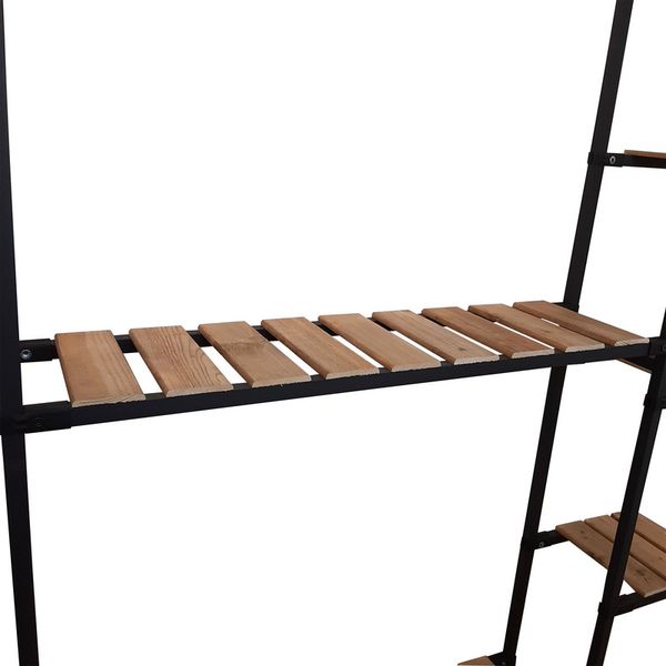 رگال لباس و کمد باز چوب و فلز مدل گنجینه