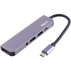 هاب 5 پورت Type-C تسکو Tsco THU 1160 انتقال تصویر و دیتا و شارژ