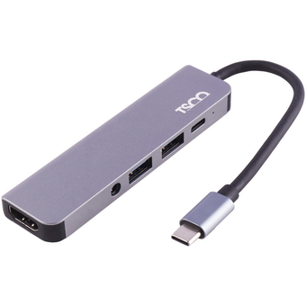 هاب 5 پورت Type-C تسکو Tsco THU 1160 انتقال تصویر و دیتا و شارژ