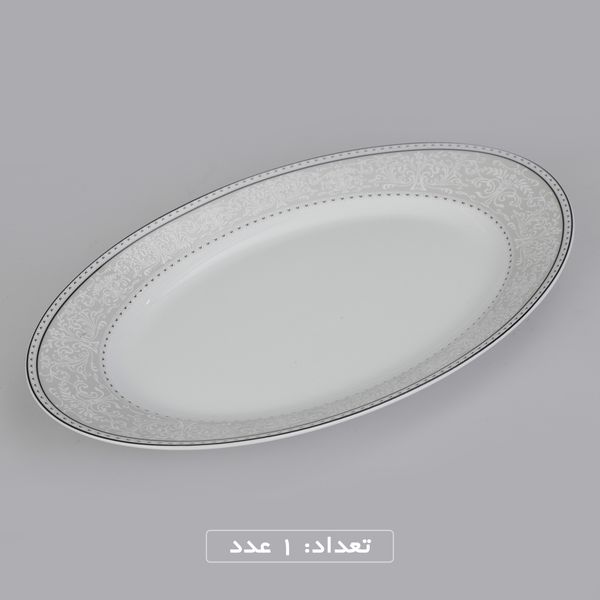 سرویس چینی 35 پارچه غذاخوری چینی زرین ایران طرح شهرزاد مدل ورونا درجه عالی