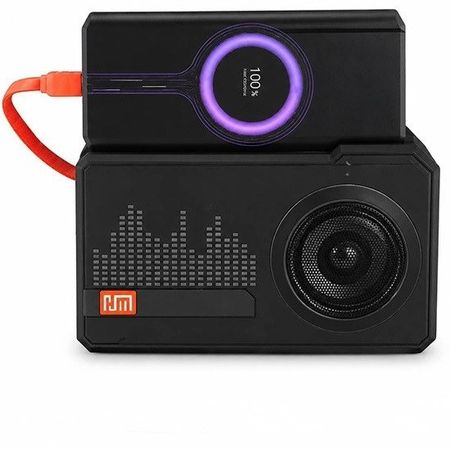 اسپیکر بلوتوثی پاوربانک HM 839 | ظرفیت 10000mAh | شارژ خورشیدی و بیسیم