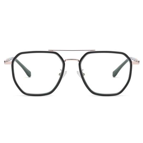 فریم عینک طبی چند ضلعی مدل TJ828C01P81 مناسب برای صورت گرد و بیضی