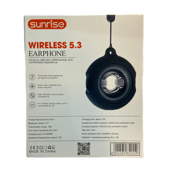 هندزفری بلوتوثی سانرایز مدل TW-1 بلوتوث نسخه 5.3 با طراحی خاص به همراه بند