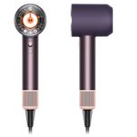 سشوار خانگی 220 وات دایسون مدل Supersonic nural HD16، موتور AC، وزن 2140 گرم، دارای سری متمرکز‌کننده باریک، متمرکز‌کننده پهن، سر