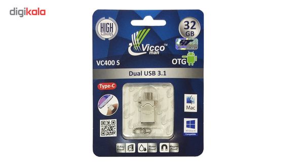 فلش مموری ویکومن مدل VC400 G ظرفیت 32 گیگابایت