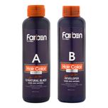 شامپو مو فاربن مدل Natural Black 1.0 حجم 150 میلی لیتر مجموعه 2 عددی