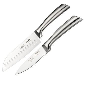 چاقو اشپزخانه جی فی نی کد G-1-SANTAKU مجموعه 2 عددی