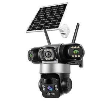 دوربین مینی اسپیددام سه لنز سولار سیم کارتی okam TZ3