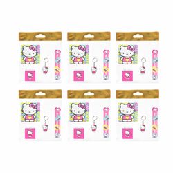 بسته لوازم تحریر مدل مدل 4 تکه چوبی طرح هلو کیتی کد1 مجموعه 6 عددی