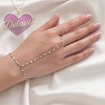 دستبند تمیمه طرح طلا استیل رنگ ثابت