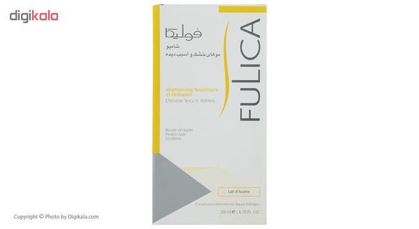 شامپو تقویتکننده مو فولیکا مخصوص موهای خشک و آسیبدیده، حجم 200 میلیلیتر مدل Nourishing And Hydrating، حاوی کراتین و ترکیبات ن