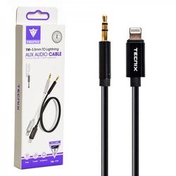 کابل تبدیل لایتنینگ به AUX مدل Tecnix CBL-119 طول 1 متر