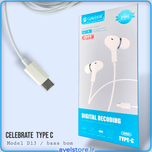 هندزفری با سیم تایپ سی سلبریت مدل D13