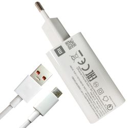 شارژر دیواری شیائومی مدل 22.5 واتی به همراه کابل usb-c سر جعبه - گارانتی دار
