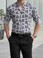 پیراهن لینن طرحدار کد sh169