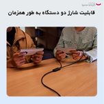 کابل تبدیل 1 به 2 USB-C باسئوس One For Two طول 1.5 متر