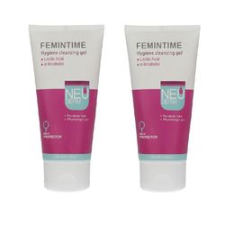 ژل بهداشتی بانوان نئودرم مدل Femintime حجم 150 میلی لیتر بسته 2 عددی