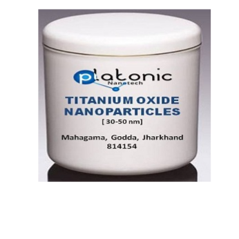 TiO2 NPS - نانو ذرات اکسید تیتانیوم ( Titanium Oxide Nano Particles) محصول شرکت platonicnanotech در بسته های 1 ، 5 ، 10 گرمی