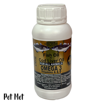 روغن کبد ماهی تایتان مناسب پوست و مو دارای Omega 3