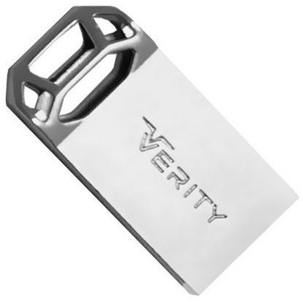 فلش مموری وریتی مدل V-819 ظرفیت 64 گیگابایت با بدنه فلزی، رابط USB 2.0 Type-A، سرعت انتقال 30 مگابایت بر ثانیه و سازگار با گوشی،