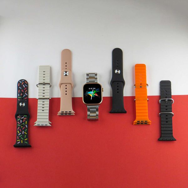 ساعت هوشمند ورنا مدل T45 Pro max With 7 Bands، مناسب برای ورزش، روزمره، رسمی، دارای قابلیتهای صفحه نمایش رنگی و لمسی، کنترل موس