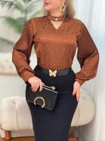 شومیز ساتن گردنبندی 2816
