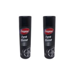 اسپری براق کننده لاستیک کاسپین مدل 9525 وزن 500 گرم بسته دو عددی