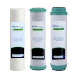 دستگاه تصفیه کننده آب آکوآ اسپرینگ به همراه فیلتر بسته 3 عددی و کیت نشتی گیر