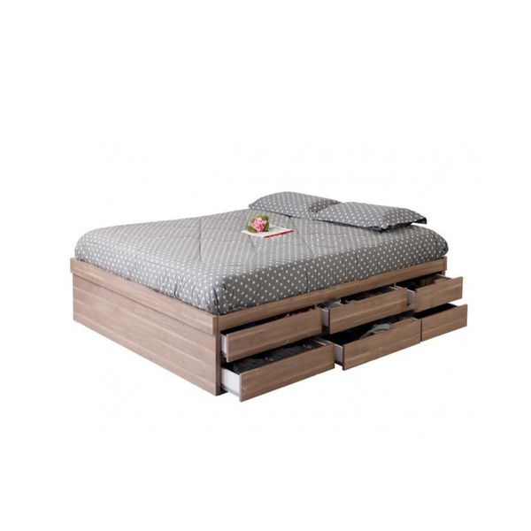 تخت خواب دو نفره مدل کالج سایز 200 × 160 سانتی متر 
