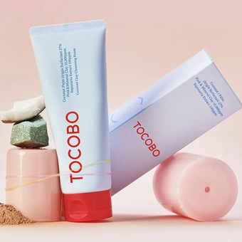 فوم شوینده و پاک‌کننده صورت حاوی خاک رس نارگیل توکوبو (Tocobo Coconut Clay Cleansing Foam) حجم 150 میل