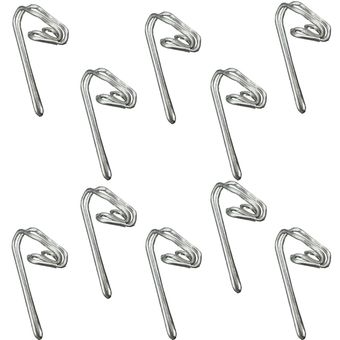 گیره پرده باربد مدل هوکس فلزی بسته 10 عددی